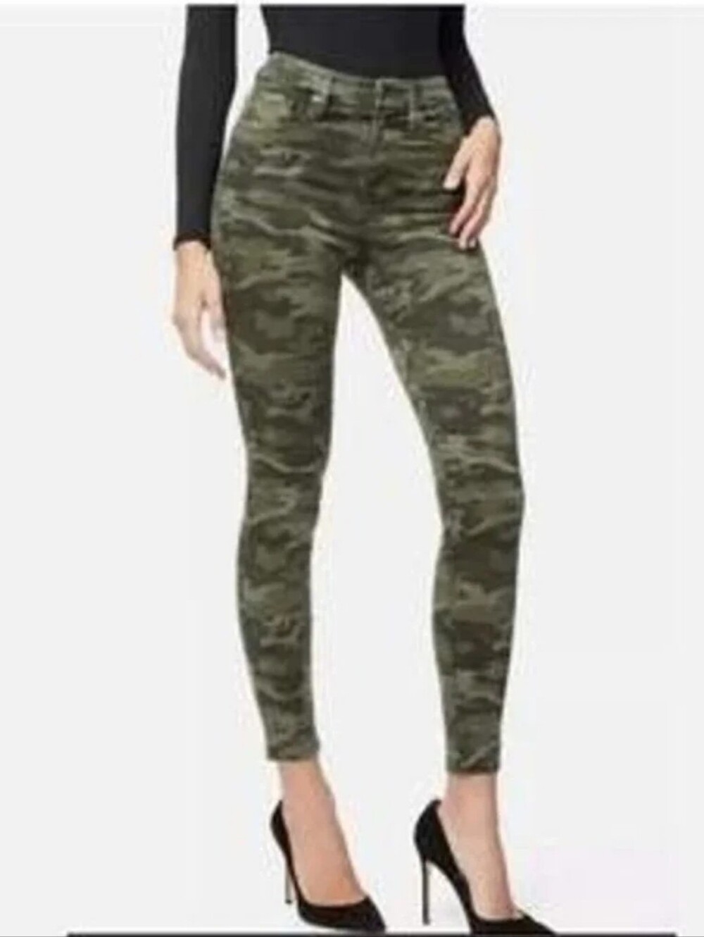 $159 Good American Good Legs Camo Skinny Jeans GL403AT 0 / 25